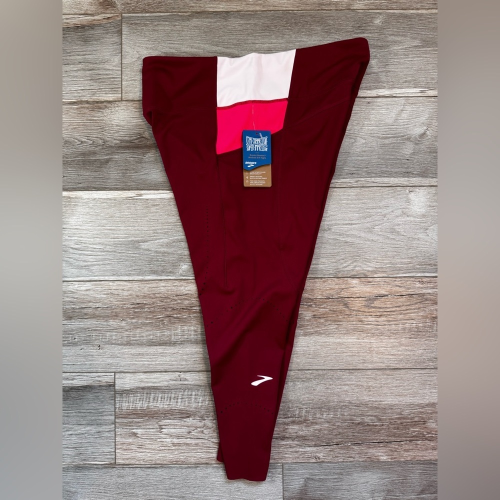 Brooks Womens XL Method 3/4 Running Tights High-Rise Performance Athletic Capri - Picture 10 of 11